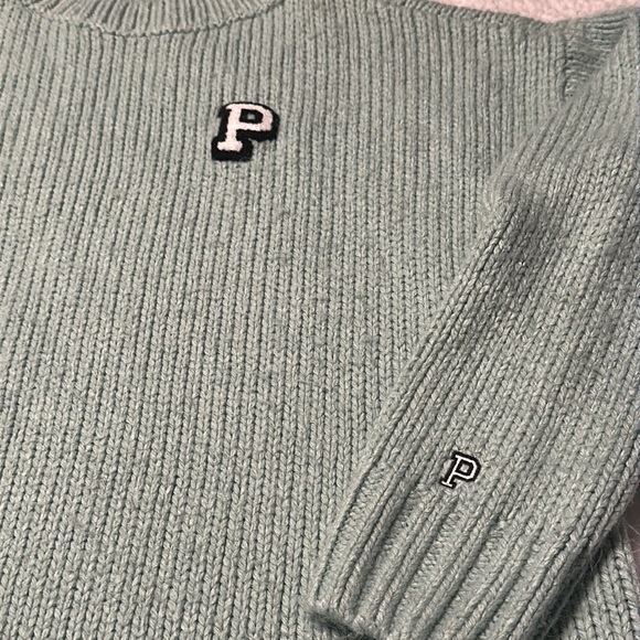 Victoria Secret Pink Seafoam Green Sweater, EUC, Size XS (fits bigger) - Picture 3 of 8